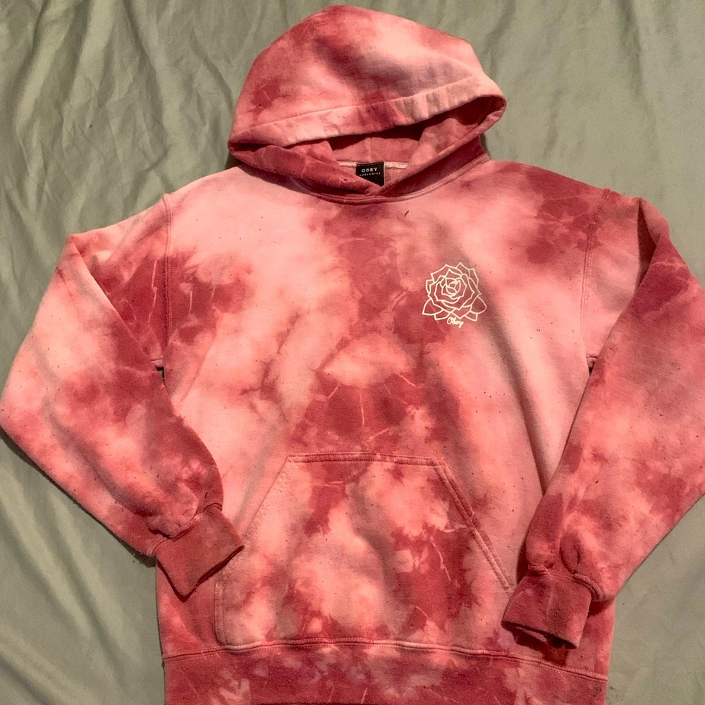 obey pink sweater